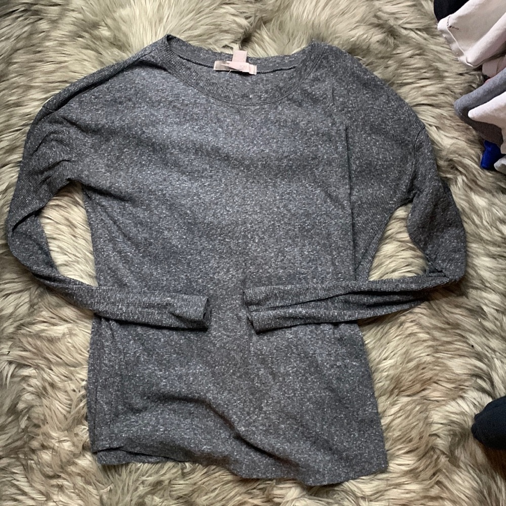 Waffle knit long sleeve